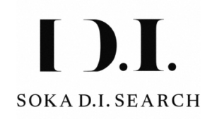 Soka D.I. Search logo: large brackets with 'D.I.' above the text 'SOKA D.I. SEARCH'.