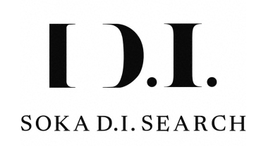 Soka D.I. Search logo: large brackets with 'D.I.' above the text 'SOKA D.I. SEARCH'.